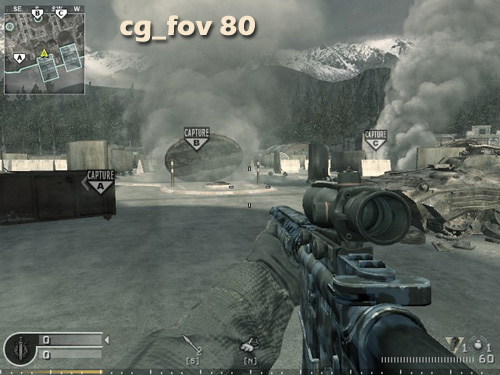 Call of Duty 4 ( CoD4 ) Blickwinkel - fov (field of view)